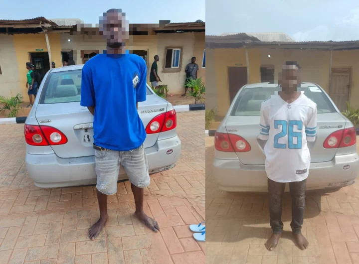 Police recover 3 stolen vehicles, live cartridges, arrest 2 armed robbers in Ogun