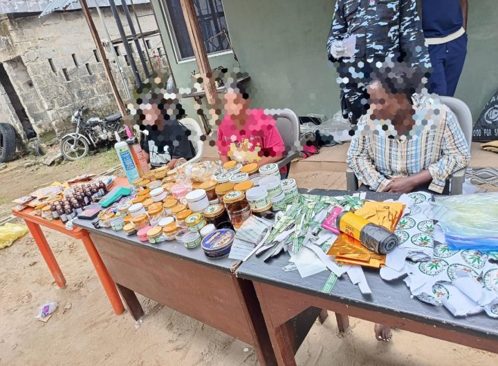 Police raid drug hideout, nab 3 female suspects; recover 640 grams of Canadian loud, 21 bottles of codeine, others