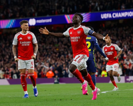 Arsenal storm into 2nd Champions League Final unbeaten, set for PSG or Bayern clash 2 Saka fires arsenal into champions league final