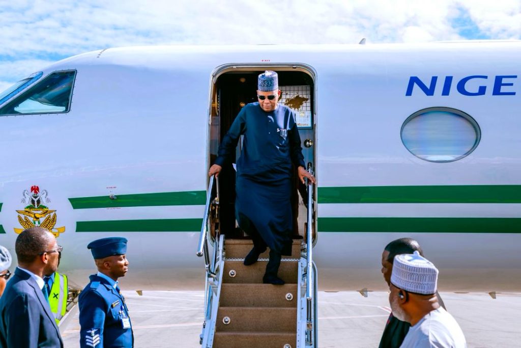 UPDATED: Shettima arrives in Cotonou for Benin Republic president's inauguration