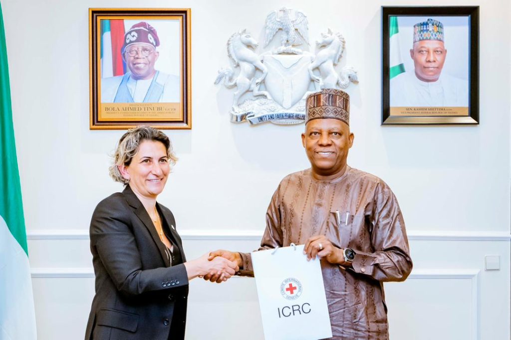 FG to boost humanitarian efforts as Shettima welcomes ICRC partnership in Nigeria