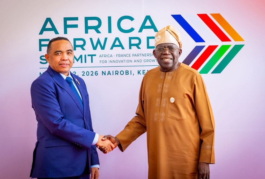 On the sidelines of the African Forward Summit in Nairobi, President Bola Ahmed’s Tinubu held a bilateral meeting with HE Colonel Michael Randrianirina, the President of Madagascar