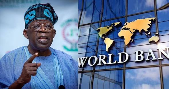 President Bola Tinubu and World Bank logo