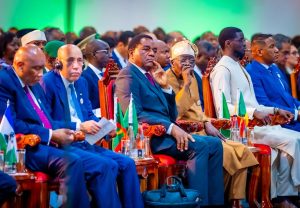 Tinubu at the Africa Forward Summit with other presidents