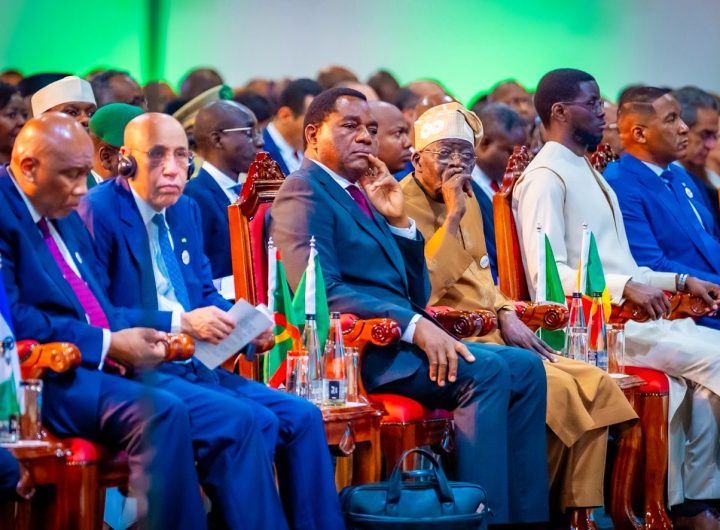 Tinubu at the Africa Forward Summit with other presidents