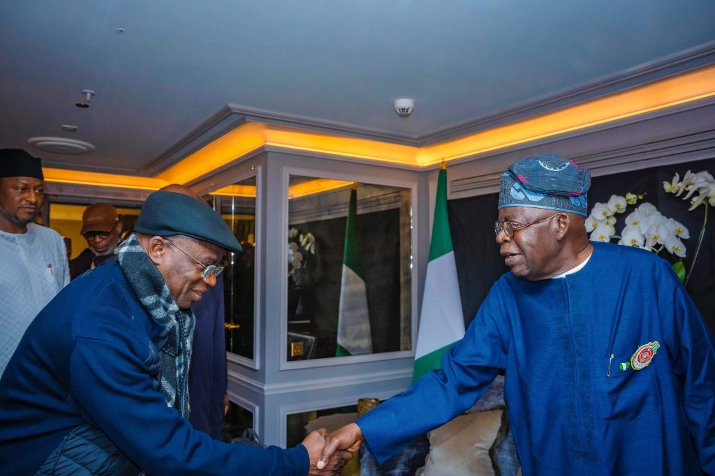 President Bola Tinubu and Benue State Governor, Hyacinth Alia