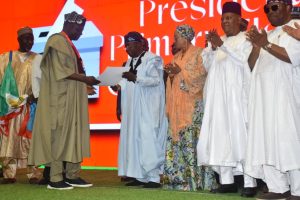 Tinubu garners 10.99 million votes, floors Osifo to emerge APC 2027 presidential candidate