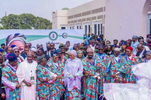 Uba Sani hosts Nigerian First Lady for flag-off of 100 trucks of rice and ₦1.2 billion palliatives