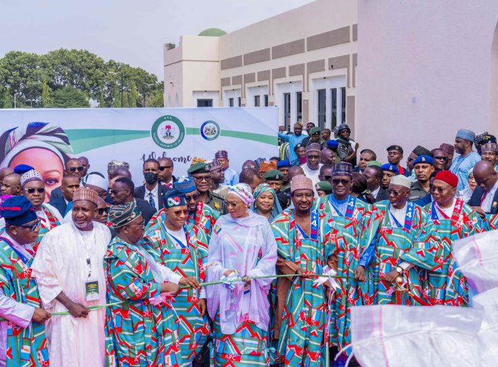 Uba Sani hosts Nigerian First Lady for flag-off of 100 trucks of rice and ₦1.2 billion palliatives