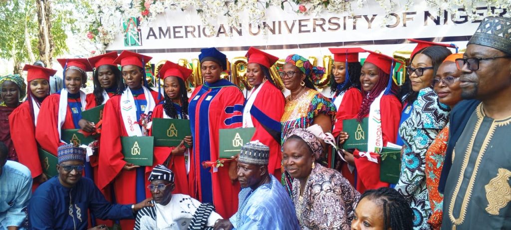 Women Affairs Ministry identifies with 12 Chibok girls at graduation from American University Yola