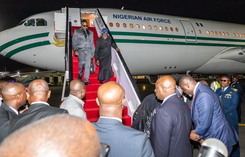 President Bola Tinubu arrives