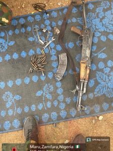 weapons recovered by troops
