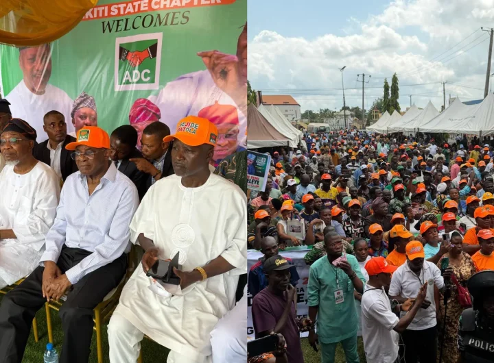 David Mark, Aregbesola lead ADC grand finale campaign ahead of Ekiti Governorship poll
