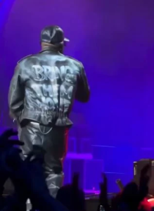 Davido wears jacket bearing names of abducted Oyo pupils, teachers at FIFA World Cup countdown concert
