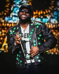 Davido wears jacket bearing names of abducted Oyo pupils, teachers at FIFA World Cup countdown concert