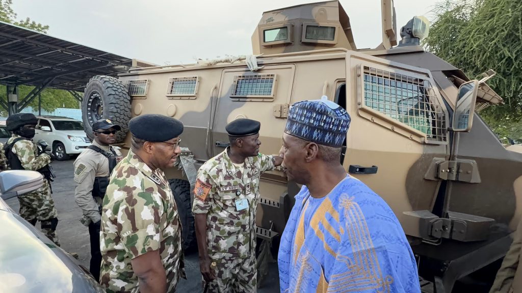 Democracy Day: Zulum gives 2 MRAPs, other logistics to Army, celebrates with IDPs