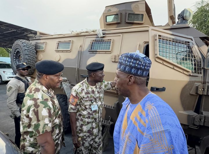 Democracy Day: Zulum gives 2 MRAPs, other logistics to Army, celebrates with IDPs
