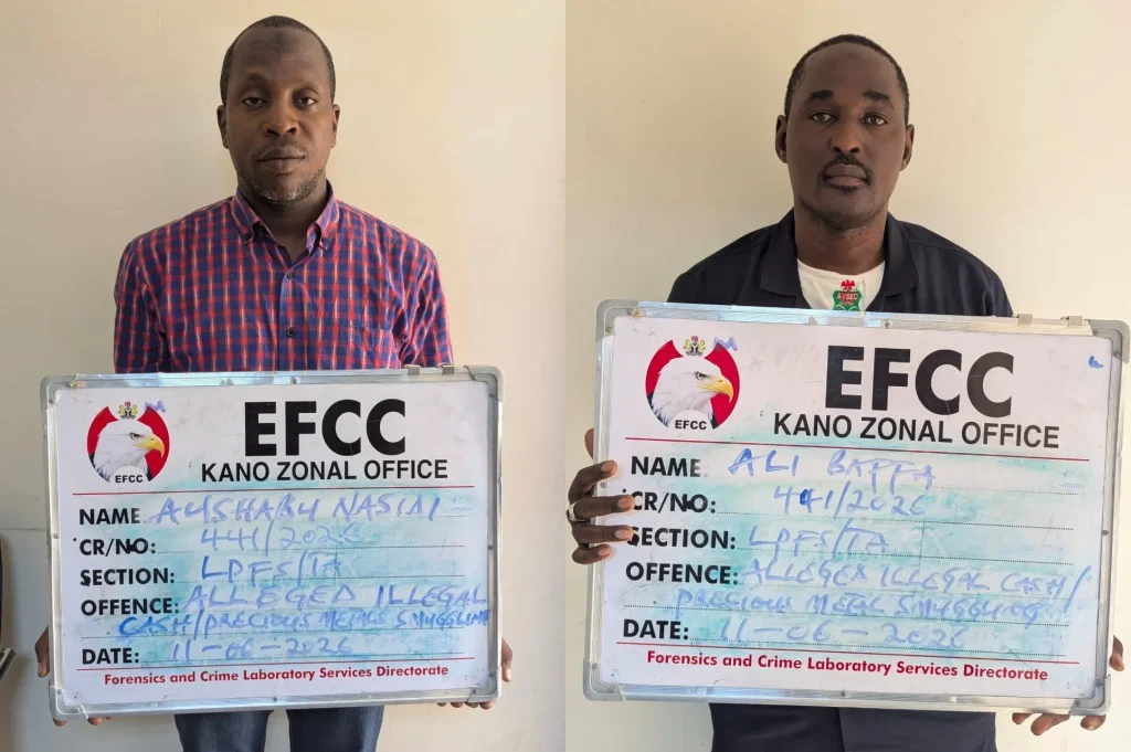 EFCC arrests AVSEC inspector, 2 others for alleged cash, gold smuggling in Kano
