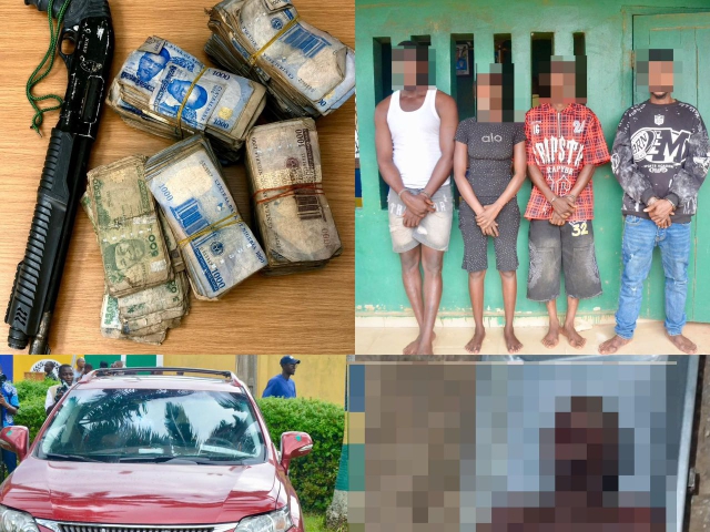 Edo police bust vegetable market kidnap gang, recover ₦2m, Lexus SUV and shotgun
