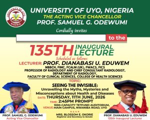 Eduwem to deliver UNIOYO's 135th inaugural lecture