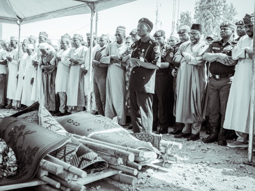IGP Disu attends funeral rite of 3 slain police officers in Zamfara
