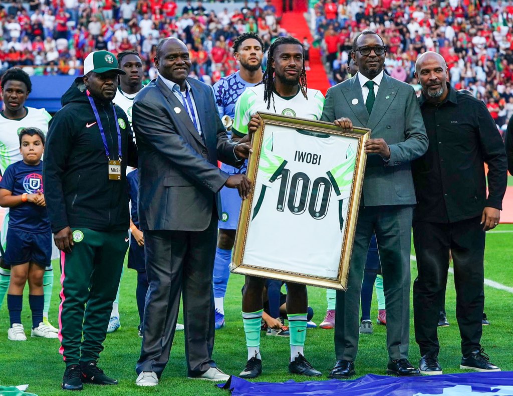 Iwobi hits 100 caps as Super Eagles fall narrowly to Portugal
