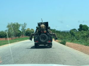 Nigerian Army troops on patrol