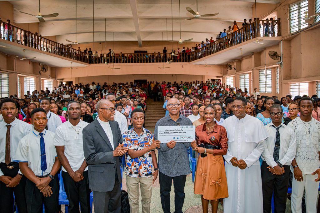 Obi donates ₦25m to Shanahan University, reaffirms commitment to education development