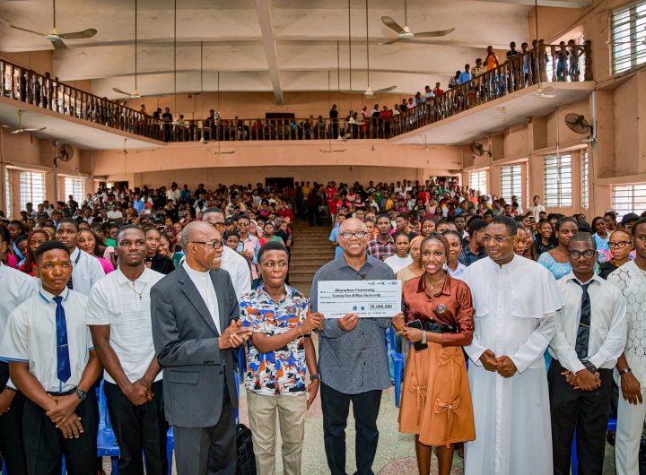 Obi donates ₦25m to Shanahan University, reaffirms commitment to education development