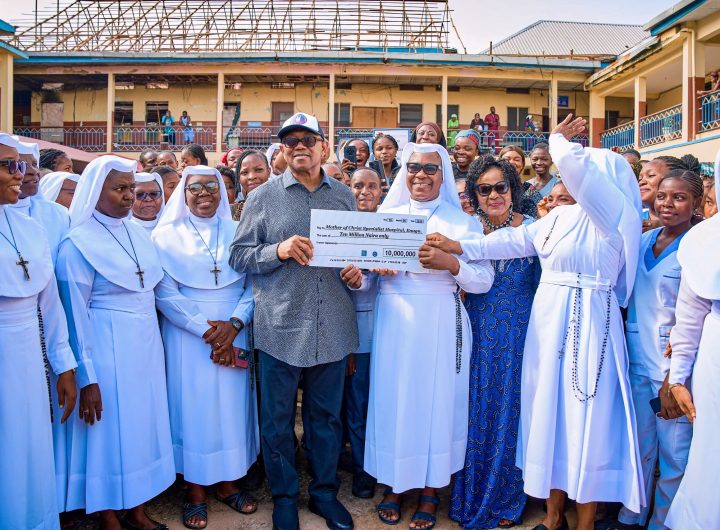 Obi visits fire-damaged Enugu hospital, donates ₦10m for renovation