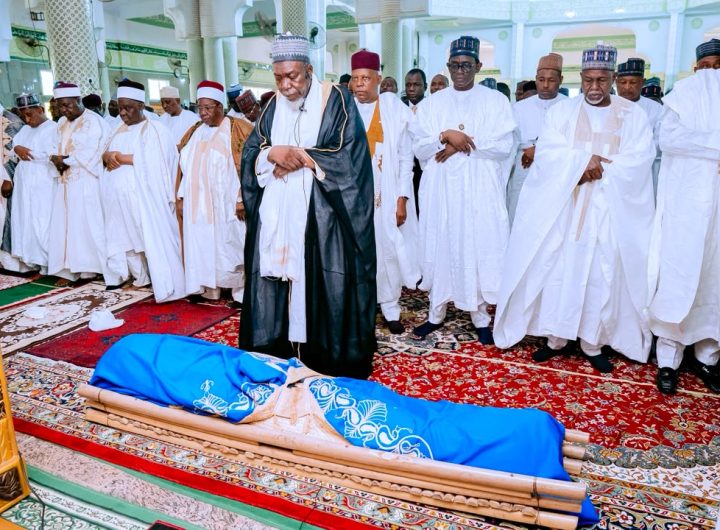 Shettima attends late Emir of Ngazargamu funeral in Yobe