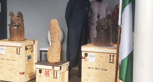 Swiss museums return 18 looted Benin artefacts to Nigeria after more than a century