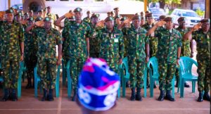 Tinubu addresses military troops