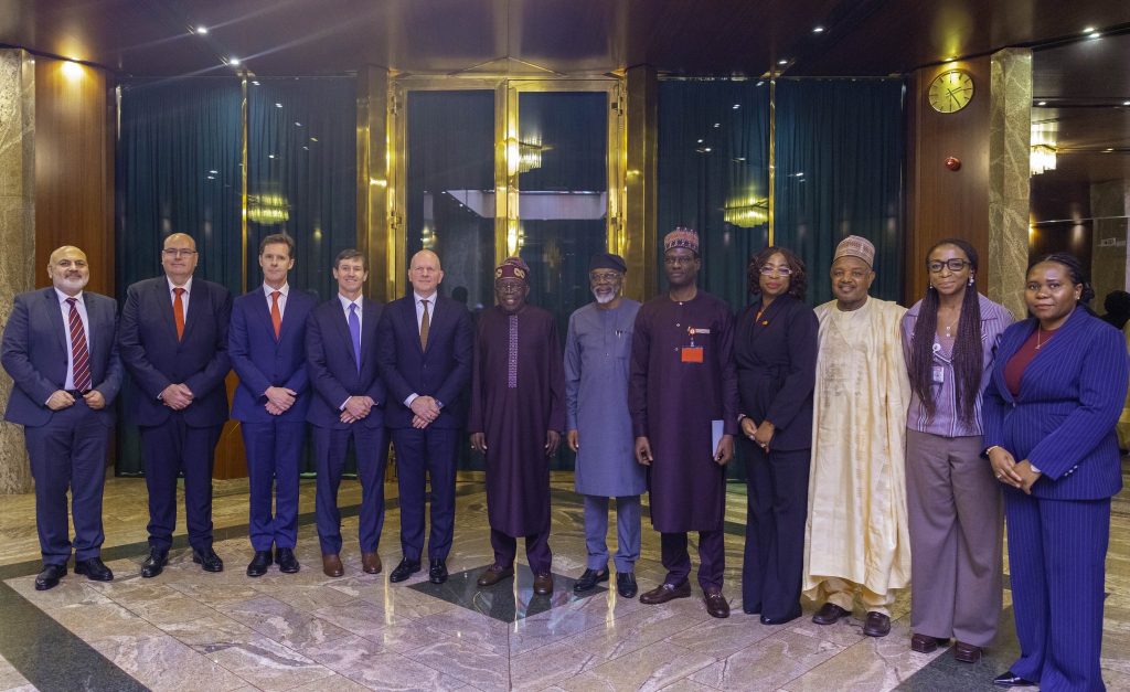 PHOTONews: Tinubu receives delegation from Mastercard led by Global CEO, Michael Miebach at the State House, Abuja