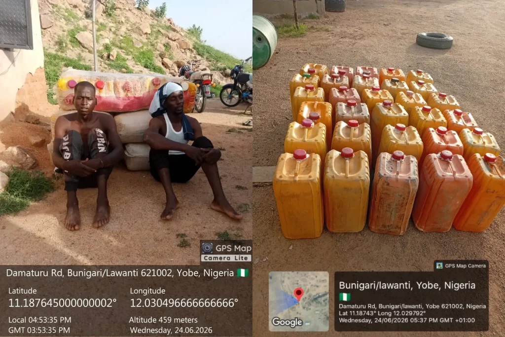 Troops nab 2 Boko Haram logistics suppliers, seize 750 litres of petrol in Yobe