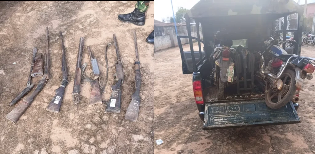 Troops recover arms, motorcycles in swift raid operation