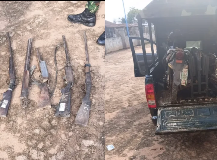 Troops recover arms, motorcycles in swift raid operation