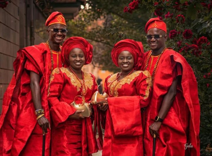Twin brothers marry twin sisters in Ibadan..