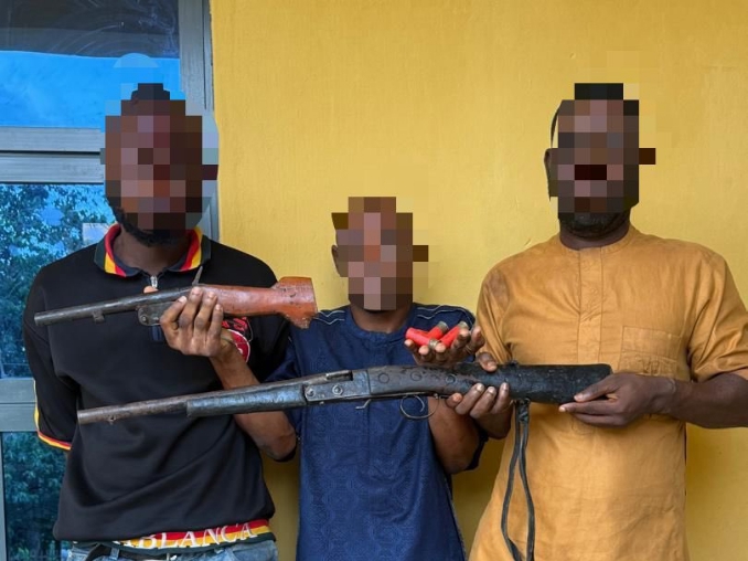 Oyo Police arrest armed robbers, recover firearms and ammunition