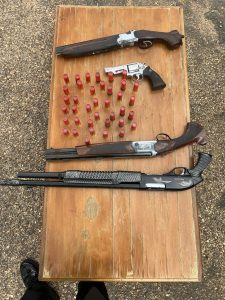 weapons recovered from the kidnappers in oyo