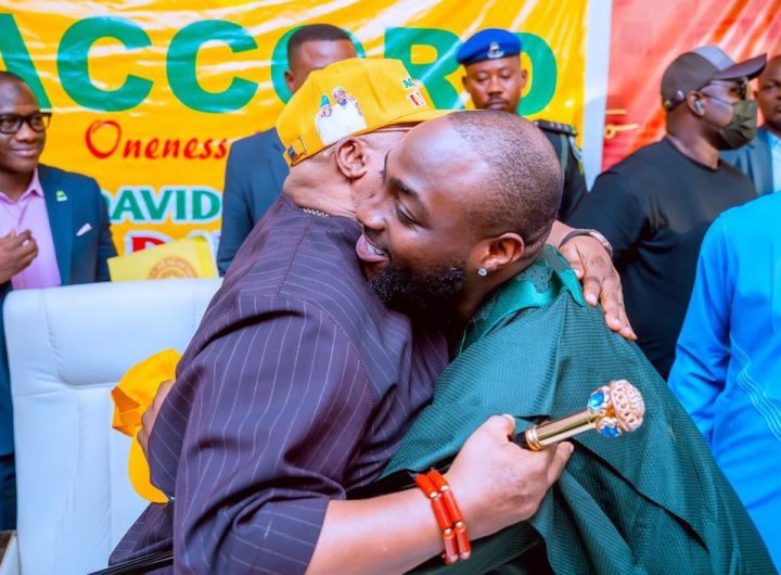 Osun State Governor, Ademola Adeleke and his nephew, Davido Adeleke
