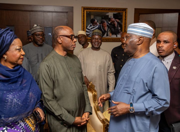 Atiku visits Amaechi, offers condolences over loss of mother