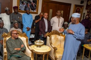 Atiku visits Amaechi, offers condolences over loss of mother