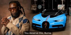 Burna Boy unveils Bespoke Widebody Bugatti Chiron, set to own world's first custom model