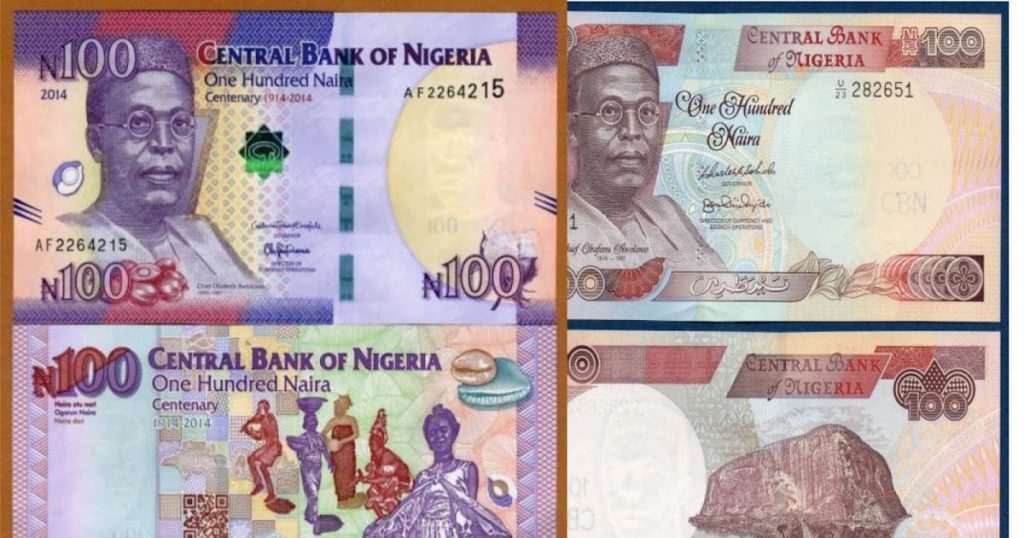 CBN warns Nigerians against rejecting ₦100 notes, confirms both versions remain legal tender