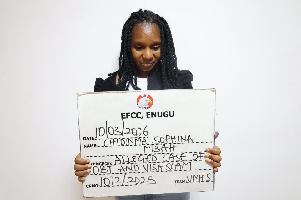 EFCC arraigns woman for fraud