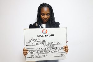 EFCC arraigns woman for fraud