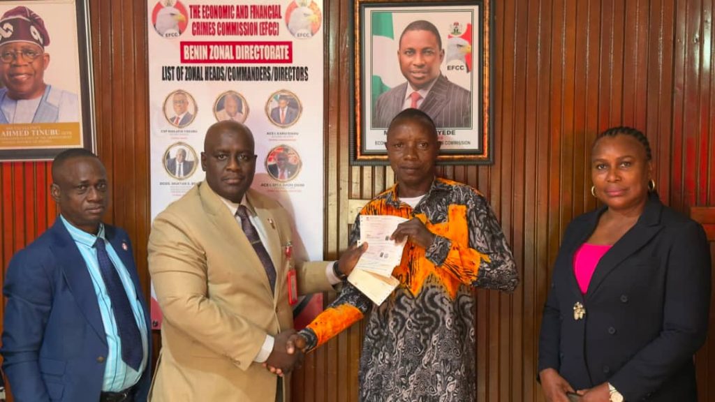 EFCC hands over recovered N42m to businessman defrauded