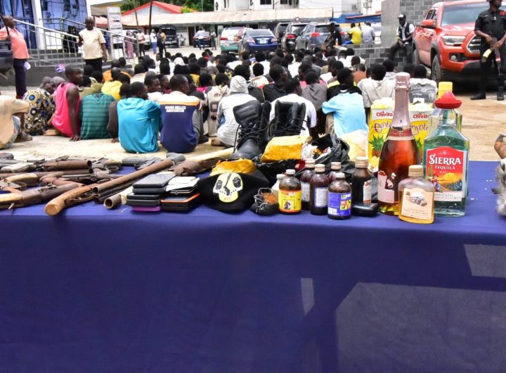 Lagos police arrest 135 suspected cultists, recover 26 firearms in major anti-cult raid