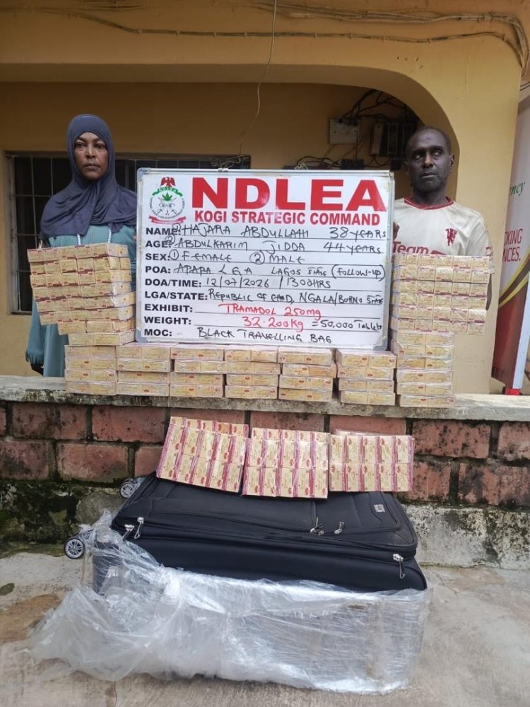 NDLEA intercepts Kano-bound tramadol shipments in Lagos, arrests 80-year-old grandpa 2 NDLEA intercepts Kano-bound tramadol shipments in Lagos, arrests 80-year-old grandpa